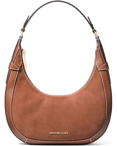 MICHAEL Michael Kors Preston Small Crescent Top Zip .